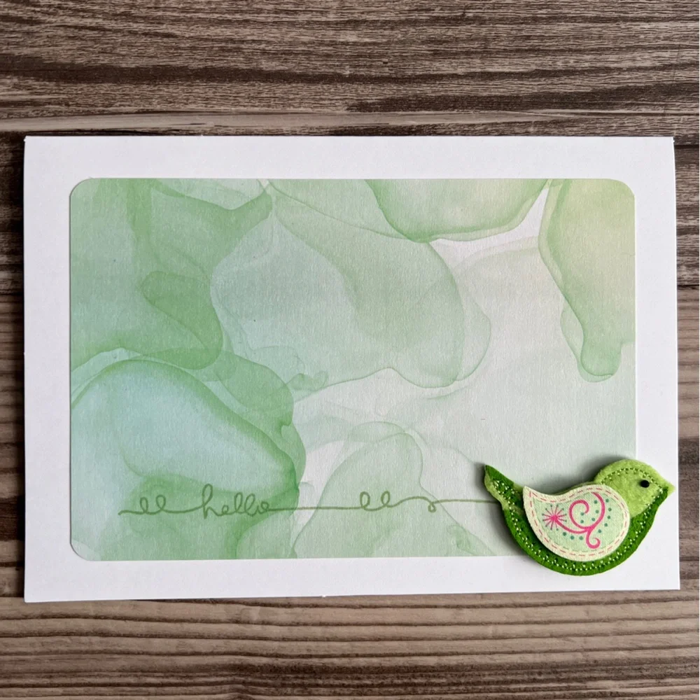 Handmade Greeting Cards Thinking of You & Hello Set of 10 5” x 7” With Envelopes